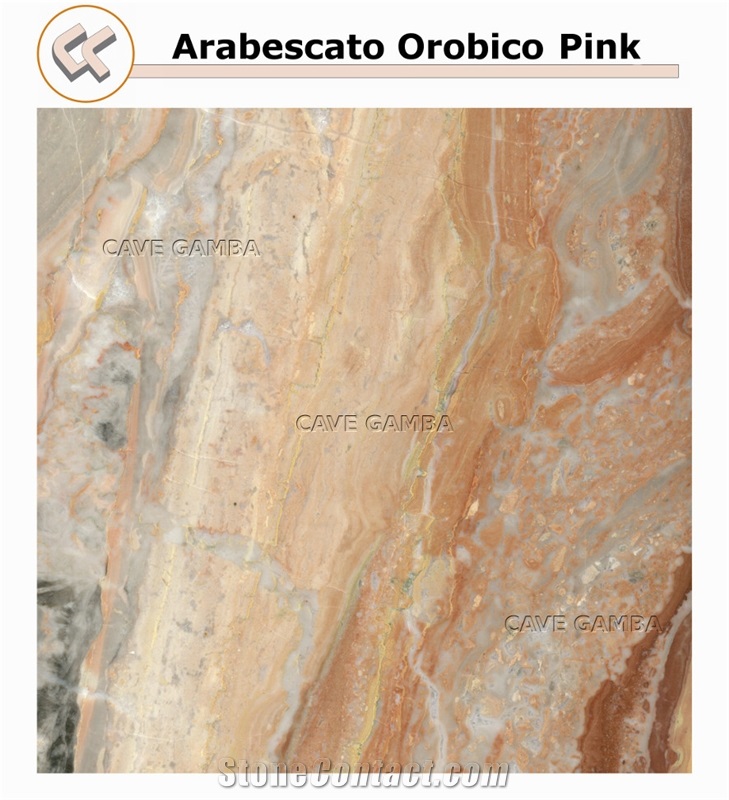 Arabescato Orobico Rosso Marble Slabs & Tiles, Italy Pink Rosa Marble Floor Tiles