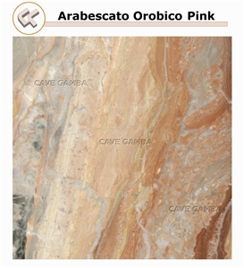 Arabescato Orobico Rosso Marble Slabs & Tiles, Italy Pink Rosa Marble Floor Tiles