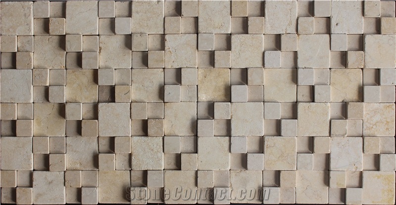 China Giallo Atantide Mosaic Manufacture Stone Mosaics Square Yellow Hy-08