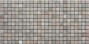 China Quartzite Mosaic Manufacture Stone Mosaics 23x23mm Square Multicolor Hy-96