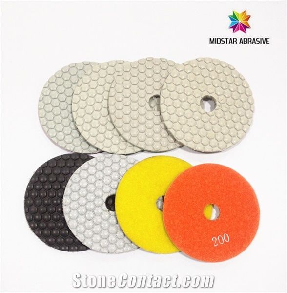 100mm Dry Polishing Pad for Stone Renew and Restoration