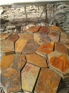 Rusty Slate Flagstone, China Slate Pavers, Paving Stone