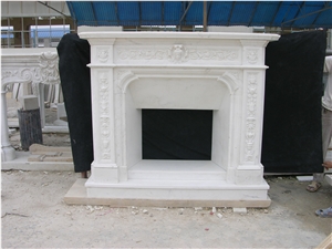 Insert Marble Fireplace for Wholesale, White Marble Fireplace