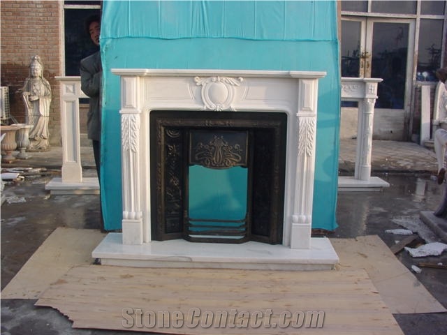 On Sale Best China White Marble Fireplace