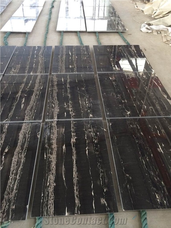 Silver Dragon Marble Slabs & Tiles, China Black Marble
