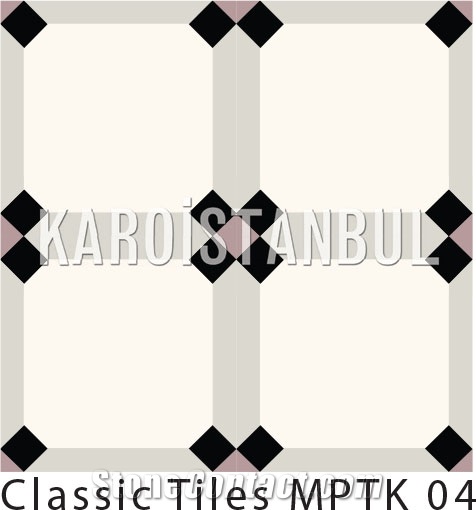 Encaustic Cement Tile, Black and Blue Terrazzo and Quartz Stone Tiles Turkey