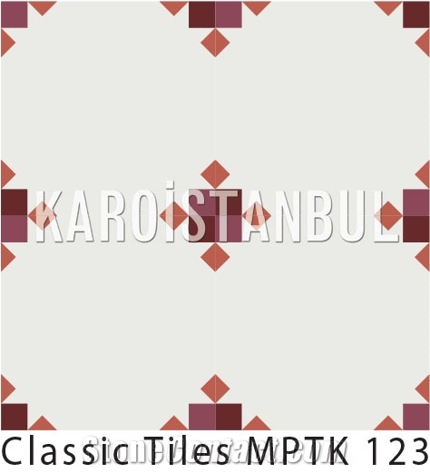 Encaustic Cement Tile, Terrazzo and Quartz Stone Multicolor Turkey Tiles