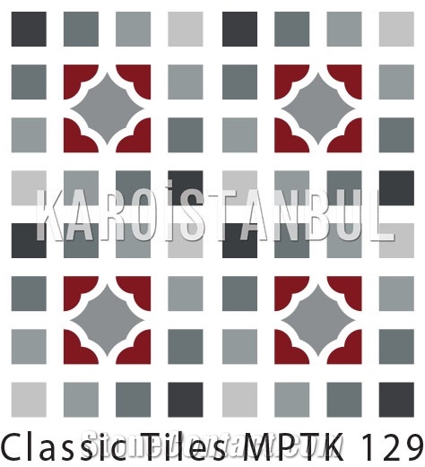Encaustic Cement Tile, Terrazzo and Quartz Stone Multicolor Turkey Tiles