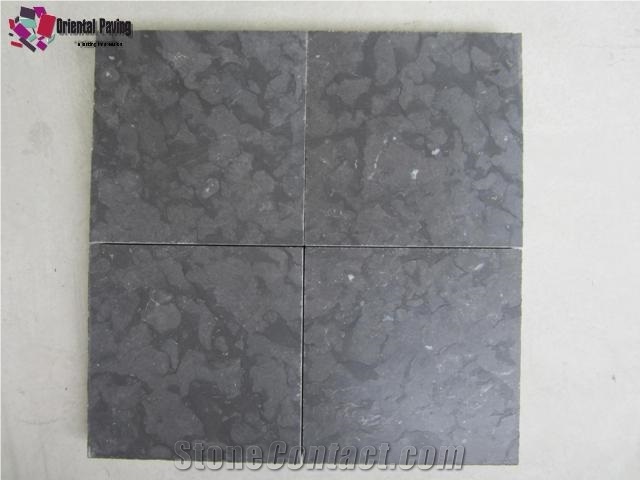 Black Limestone Tile,Slabs,China Black Limestone