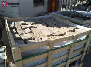 China Beige Sandstone Cube Stone, Pavers