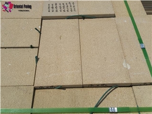 China Beige Sandstone Flamed Sandstone Tiles & Slabs