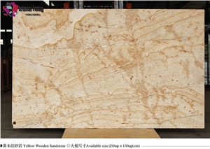 China Beige Wooden Vein Sandstone Tiles & Slabs