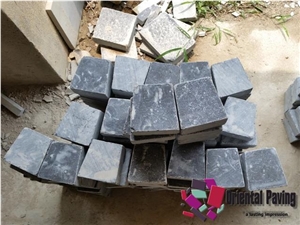 China Black Limestone Blockpaver, Paving Limestone, Cube Limestone, Black Paving Limestone, Landscaping Stone