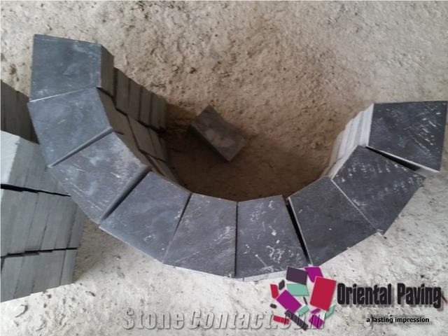 China Black Limestone Pavings, Natural Limestone Cube, Blockpavers, Landscaping Limestone