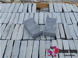 China Dark Grey Limestone Cube, Pavers, Slate Blockpaver, Paving Slate Stone, Natural Slate Stone