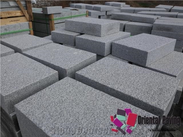 China Grey Granite Blockpavers, Grey Granite Pavings, Natural Granite Stone, Blockpaver Of Granite