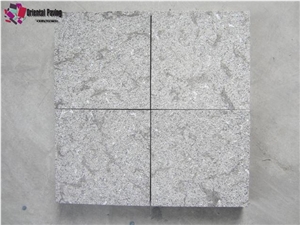 China Grey Sandblasted Limestone Cube, Pavings, Pavers
