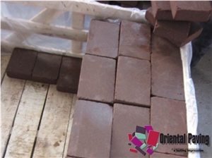 China Red Sandstone Pavers, Landscaping Red Sandstone, Red Sandstone Blockpaver, Natural Red Sandstone, Paving Sets