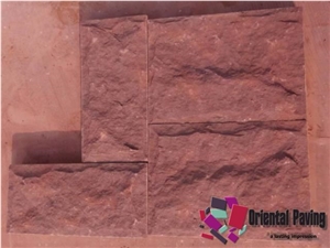 China Red Sandstone Slabs & Tiles for Paving