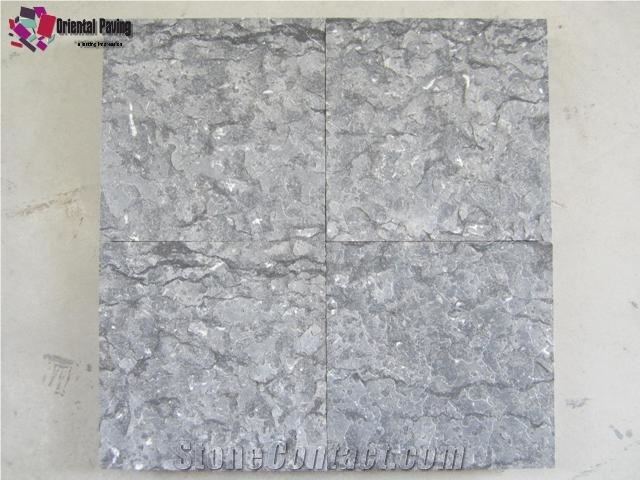 Grey Paving Limestone,Flamed Limestone Cube Stone