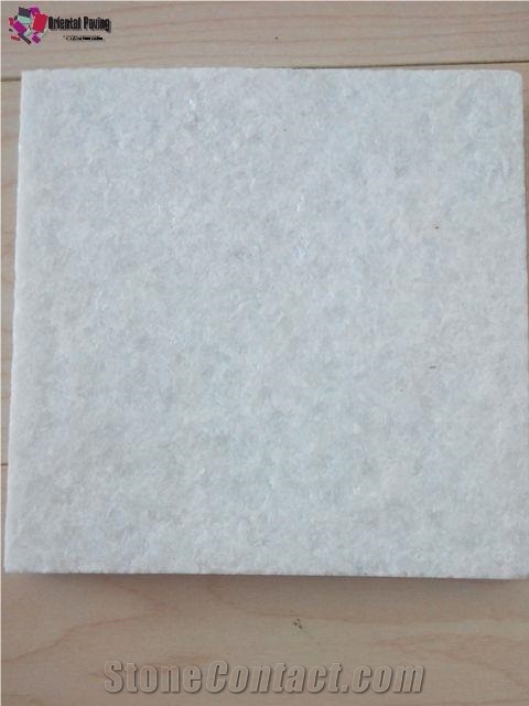 Snow White Quartzite Slabs & Tiles, India White Quartzite