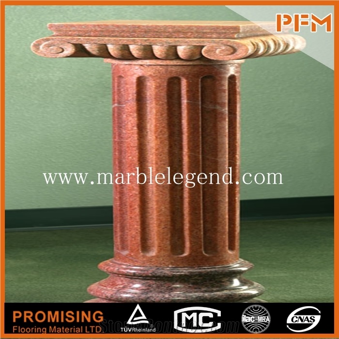 Brown Marble Garden Roman Column & Pillar Roman Column for Sale, Brown Marble Roman Columns