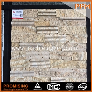 Cheap and New Style Beige Slate Cultured Stone for Facade Wall Tile, Facade Stone Prices