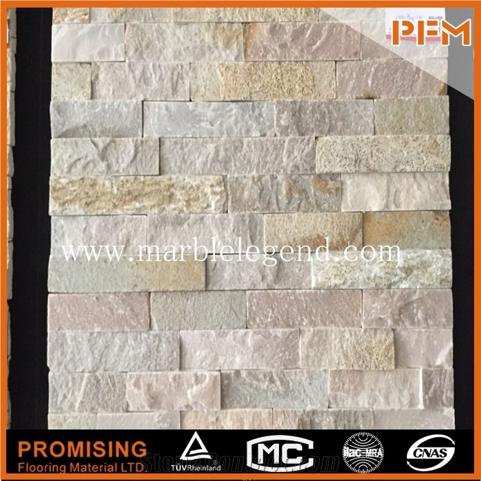 China Beige Slate Cultured Stone for Facade Cladding Panel,Architectural Facade,Wall Facade Clading