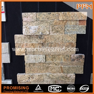 China Yellow Slate Cultured Stone for Cheap Facade Wall Panel,Ventilated Facade Tile,Facade Stone Cladding