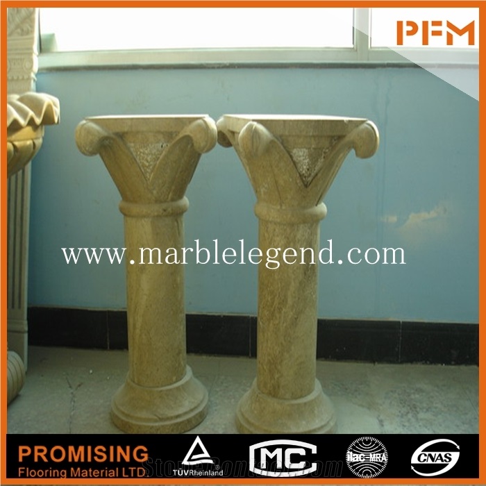 Hight Quality Brown Marble Columns for Sale,Roman Marble Column
