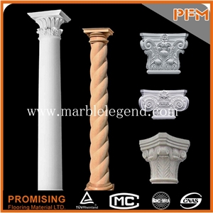 Wedding Decorations Multicolr Marble Garden Stone Column, Corinthian Column, Roman Column