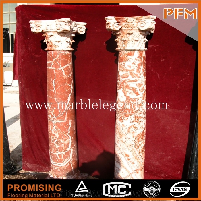 Wedding Decorations Multicolr Marble Garden Stone Column, Corinthian Column, Roman Column