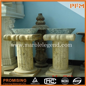 White Marble Decorative Roman Column,Natural Stone Marble Wedding Columns Wholesale