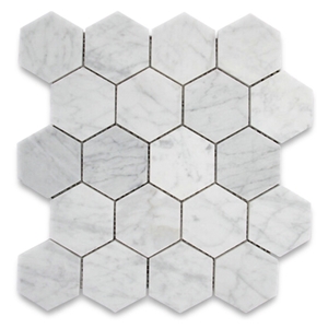 Athen Grey Wooden Vein Marble 2" Hexagon Wall Mosaic Tiles,Bathroom Floor Covering