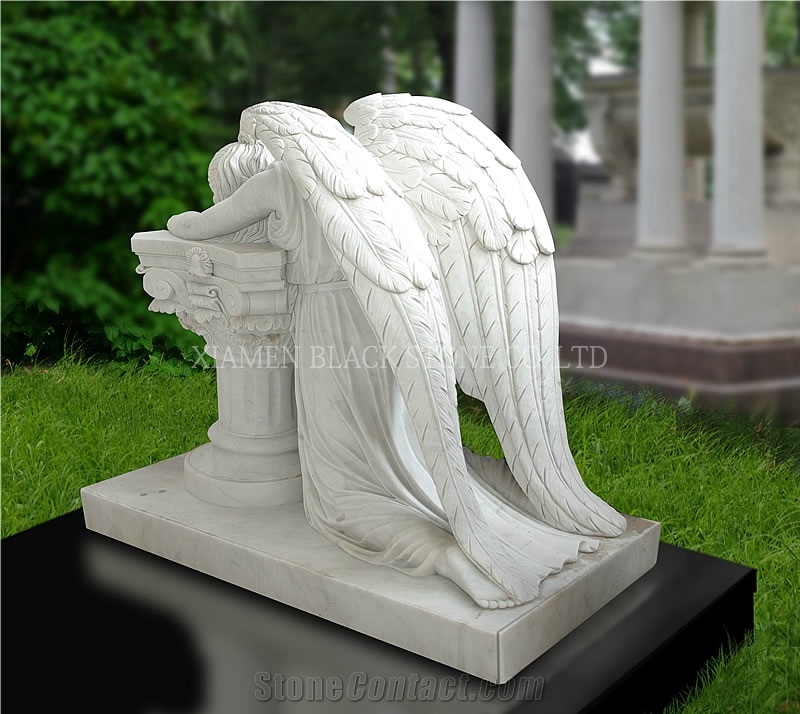 China White Marble Tombstones,Monuments,American Style,Europe Style,Western Style Monuments