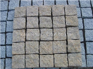 Cube Stoneg654 Granite Cobble Stone,China Grey Granite
