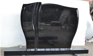 Shanxi Black Headstones,Tombstones,Monuments,Gravestones,Russian Style,France Style,Shanxi Black Granite Gravestones