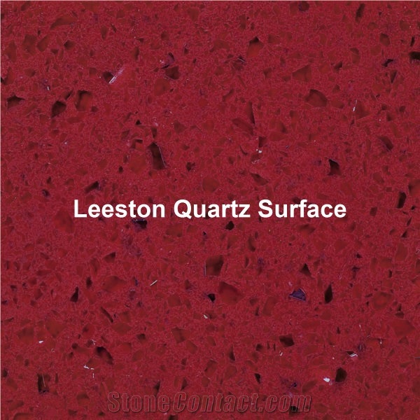 Stellar Red Quartz Stone Tiles & Slabs