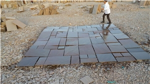 Raj Blend Brown Limestone Tiles French Pattern