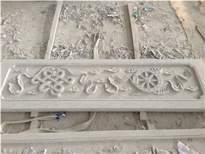 Carved Stone Wall Decoration, Grey Granite Building & Walling