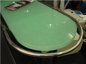 High Quality Jade Glass Top Conference Table Meeting Room Table,Custom Design Furniture Price