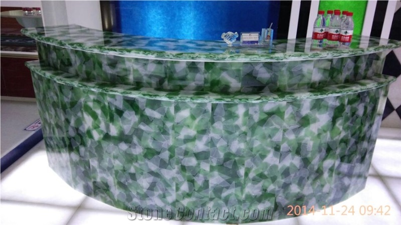 Jade Glass Stone Manmade Stone Tabletops