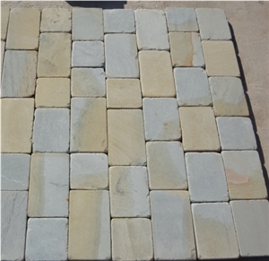 Best–Selling China Multicolor Sandstone Cube Stone