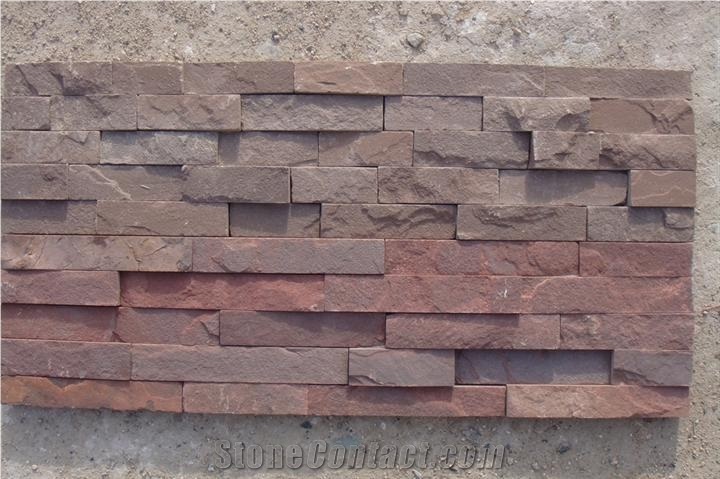 Cheap China Purple Sandstone Cube Stone & Pavers,New Sandstone