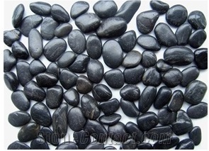 China Black Marble Pebble Stone