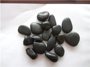 China Black Marble Pebbles,Pebble Mosaic