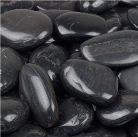 China Black Natural Marble Pebbles ,Polished Pebbles