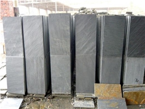 China Black Slate Covering Slabs & Tiles