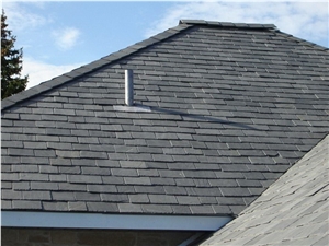 China Black Slate Roof Tiles Coating