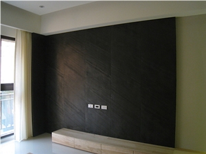 China Black Slate Wall Panel